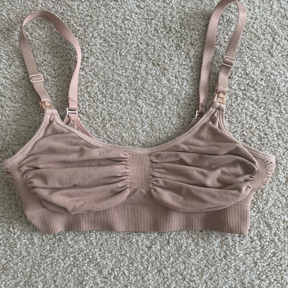 SKIMS Blush Ribbed Bralette